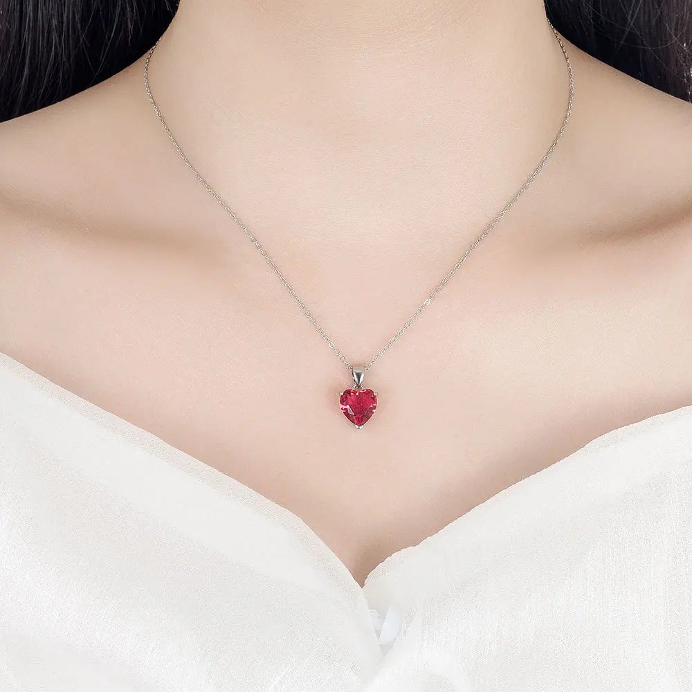 925 Sterling Silver Heart-Shaped Jewelry Sets